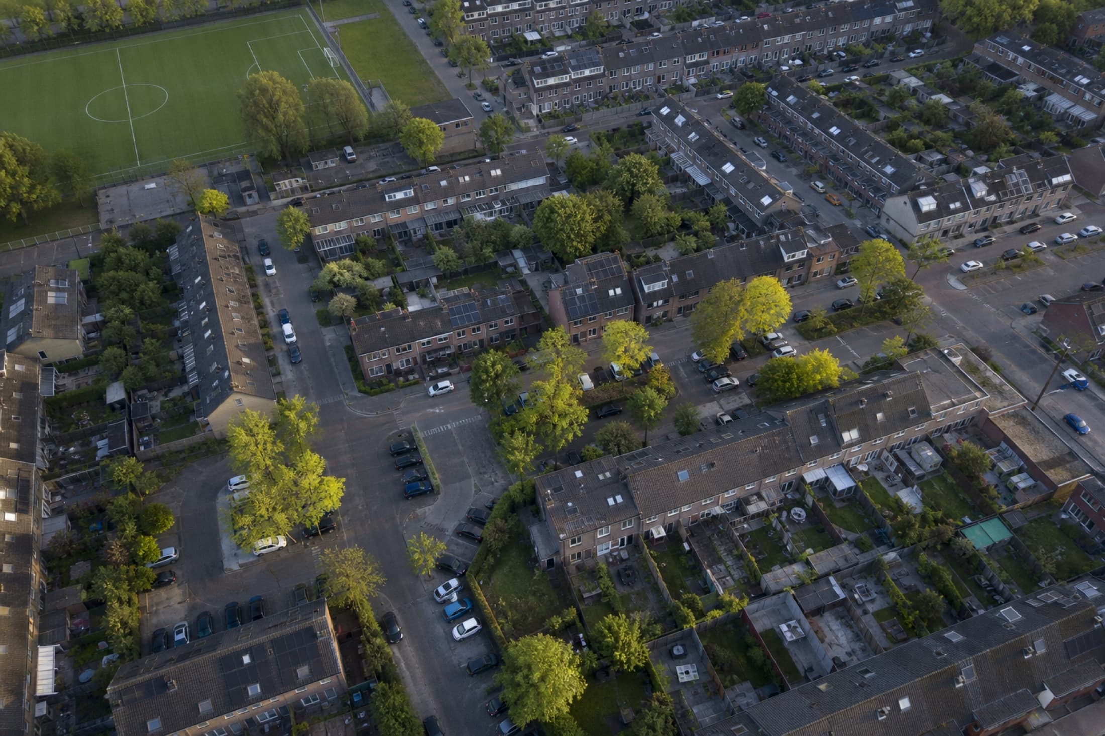 Luchtfoto: Wijk van boven